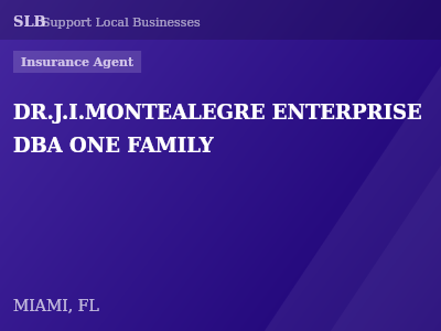 DR.J.I.MONTEALEGRE ENTERPRISE DBA ONE FAMILY — Insurance Agent in MIAMI, FL