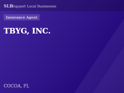 TBYG, INC. — Insurance Agent in COCOA, FL