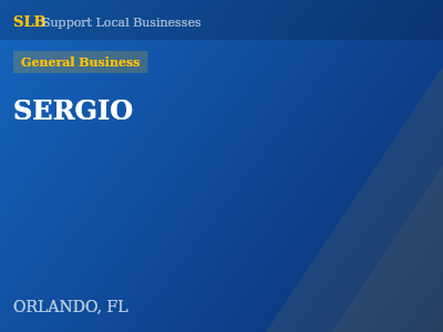 SERGIO — General Business in ORLANDO, FL