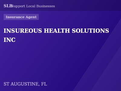 INSUREOUS HEALTH SOLUTIONS INC — Insurance Agent in ST AUGUSTINE, FL