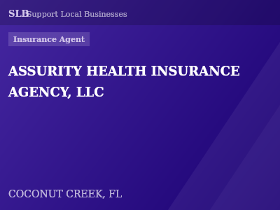 ASSURITY HEALTH INSURANCE AGENCY, LLC — Insurance Agent in COCONUT CREEK, FL