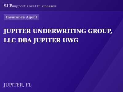 JUPITER UNDERWRITING GROUP, LLC DBA JUPITER UWG — Insurance Agent in JUPITER, FL
