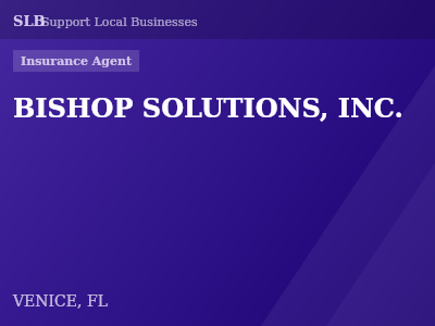 BISHOP SOLUTIONS, INC. — Insurance Agent in VENICE, FL