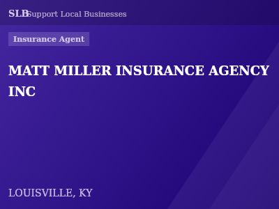 MATT MILLER INSURANCE AGENCY INC — Insurance Agent in LOUISVILLE, KY