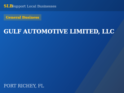 GULF AUTOMOTIVE LIMITED, LLC — General Business in PORT RICHEY, FL