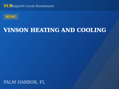 VINSON HEATING AND COOLING — HVAC in PALM HARBOR, FL