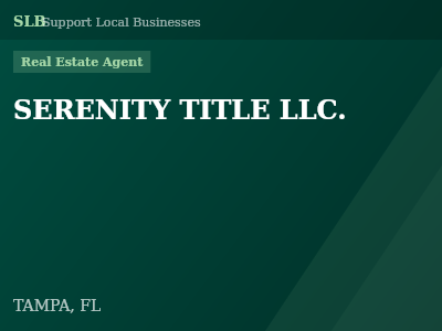 SERENITY TITLE LLC. — Real Estate Agent in TAMPA, FL