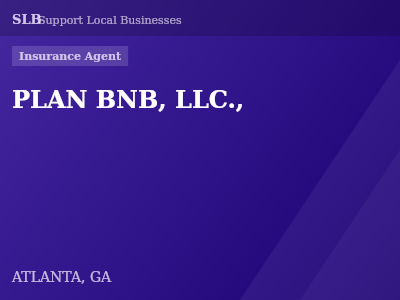 PLAN BNB, LLC., — Insurance Agent in ATLANTA, GA