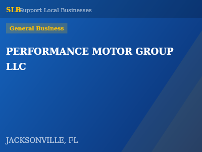 PERFORMANCE MOTOR GROUP LLC — General Business in JACKSONVILLE, FL