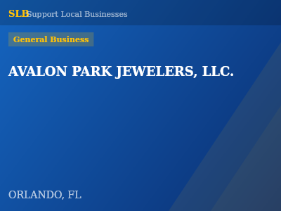 AVALON PARK JEWELERS, LLC. — General Business in ORLANDO, FL