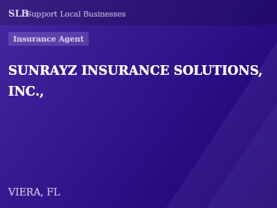SUNRAYZ INSURANCE SOLUTIONS, INC., — Insurance Agent in VIERA, FL