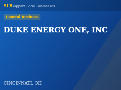 DUKE ENERGY ONE, INC — General Business in CINCINNATI, OH