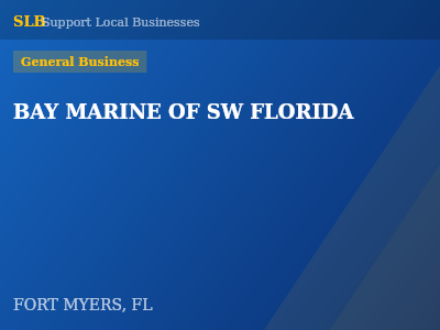 BAY MARINE OF SW FLORIDA — General Business in FORT MYERS, FL