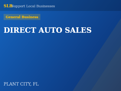 DIRECT AUTO SALES — General Business in PLANT CITY, FL