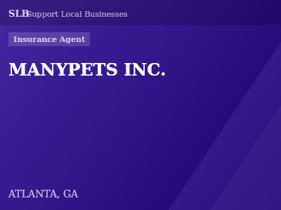 MANYPETS INC. — Insurance Agent in ATLANTA, GA