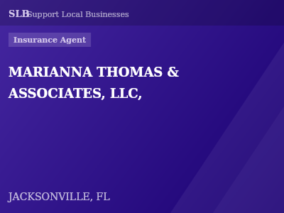 MARIANNA THOMAS & ASSOCIATES, LLC, — Insurance Agent in JACKSONVILLE, FL