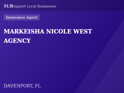 MARKEISHA NICOLE WEST AGENCY — Insurance Agent in DAVENPORT, FL