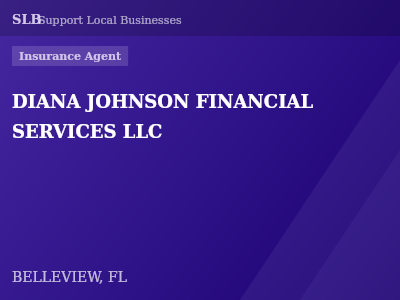 DIANA JOHNSON FINANCIAL SERVICES LLC — Insurance Agent in BELLEVIEW, FL