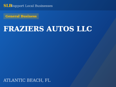 FRAZIERS AUTOS LLC — General Business in ATLANTIC BEACH, FL