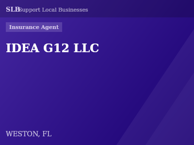 IDEA G12 LLC — Insurance Agent in WESTON, FL