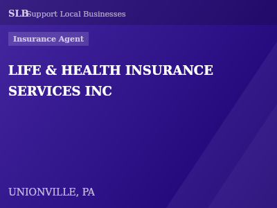 LIFE & HEALTH INSURANCE SERVICES INC — Insurance Agent in UNIONVILLE, PA