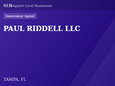 PAUL RIDDELL LLC — Insurance Agent in TAMPA, FL