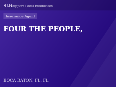 FOUR THE PEOPLE, — Insurance Agent in BOCA RATON, FL, FL