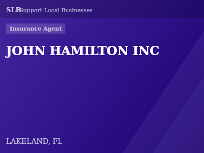 JOHN HAMILTON INC — Insurance Agent in LAKELAND, FL