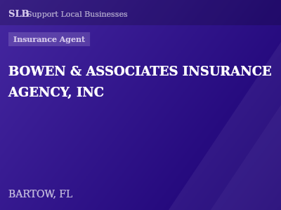 BOWEN & ASSOCIATES INSURANCE AGENCY, INC — Insurance Agent in BARTOW, FL