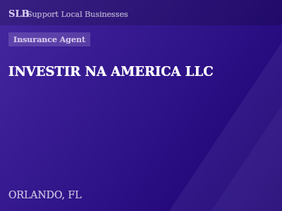 INVESTIR NA AMERICA LLC — Insurance Agent in ORLANDO, FL