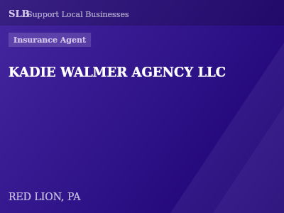 KADIE WALMER AGENCY LLC — Insurance Agent in RED LION, PA