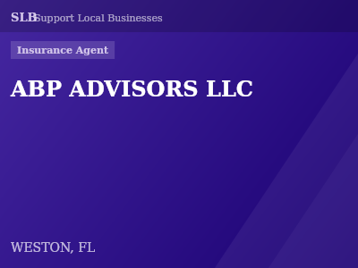 ABP ADVISORS LLC — Insurance Agent in WESTON, FL