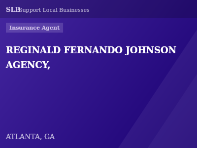 REGINALD FERNANDO JOHNSON AGENCY, — Insurance Agent in ATLANTA, GA