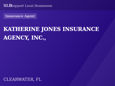 KATHERINE JONES INSURANCE AGENCY, INC., — Insurance Agent in CLEARWATER, FL