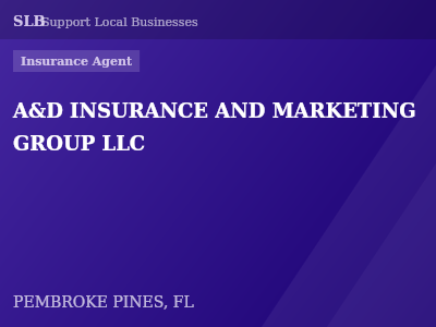 A&D INSURANCE AND MARKETING GROUP LLC — Insurance Agent in PEMBROKE PINES, FL