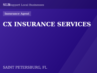 CX INSURANCE SERVICES — Insurance Agent in SAINT PETERSBURG, FL