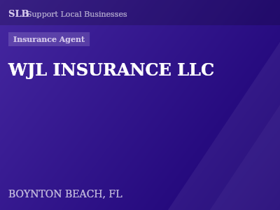 WJL INSURANCE LLC — Insurance Agent in BOYNTON BEACH, FL