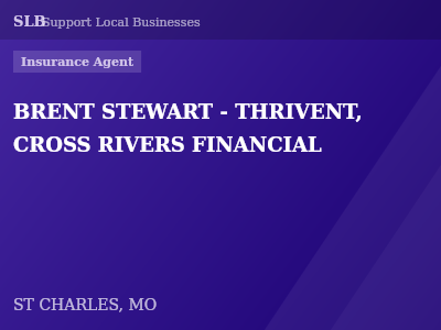 BRENT STEWART - THRIVENT, CROSS RIVERS FINANCIAL — Insurance Agent in ST CHARLES, MO