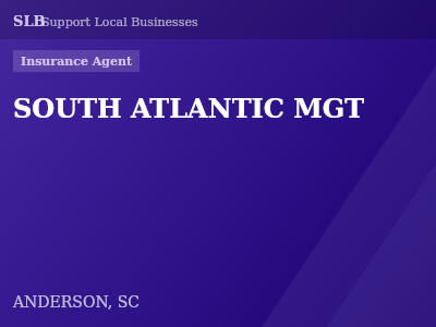 SOUTH ATLANTIC MGT — Insurance Agent in ANDERSON, SC