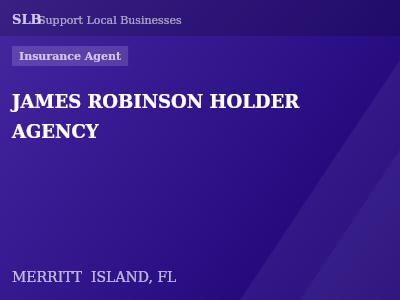 JAMES ROBINSON HOLDER AGENCY — Insurance Agent in MERRITT  ISLAND, FL
