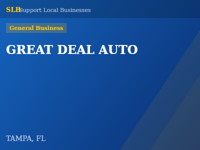 GREAT DEAL AUTO — General Business in TAMPA, FL