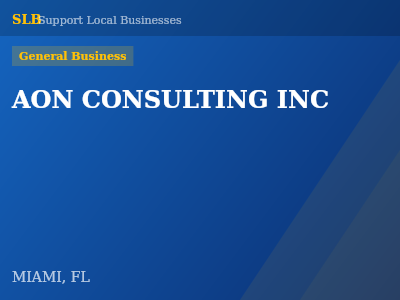 AON CONSULTING INC — General Business in MIAMI, FL