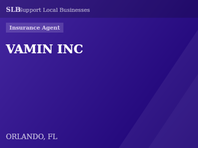 VAMIN INC — Insurance Agent in ORLANDO, FL