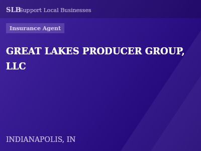 GREAT LAKES PRODUCER GROUP, LLC — Insurance Agent in INDIANAPOLIS, IN