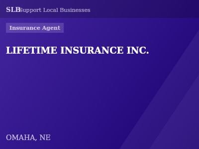 LIFETIME INSURANCE INC. — Insurance Agent in OMAHA, NE