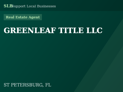 GREENLEAF TITLE LLC — Real Estate Agent in ST PETERSBURG, FL