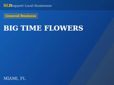 BIG TIME FLOWERS — General Business in MIAMI, FL