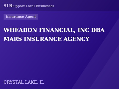 WHEADON FINANCIAL, INC DBA MARS INSURANCE AGENCY — Insurance Agent in CRYSTAL LAKE, IL