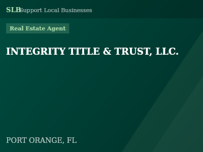 INTEGRITY TITLE & TRUST, LLC. — Real Estate Agent in PORT ORANGE, FL