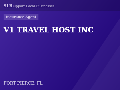 V1 TRAVEL HOST INC — Insurance Agent in FORT PIERCE, FL